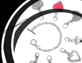 bracelets charm's clip bijoux